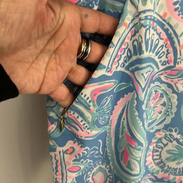 Lilly Pulitzer Luxletic Runaround Pants Zanzibar Blue Fish Kiss - Image 8