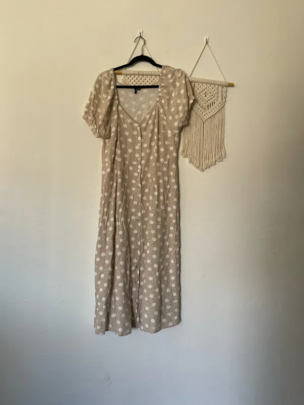 Vero Moda Jesmilo Calf Shirt Dress Polka Dot - Image 3