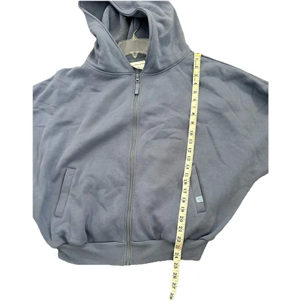 Blogilates Marshmallow Hoodie Steel Blue Size Large - Image 6