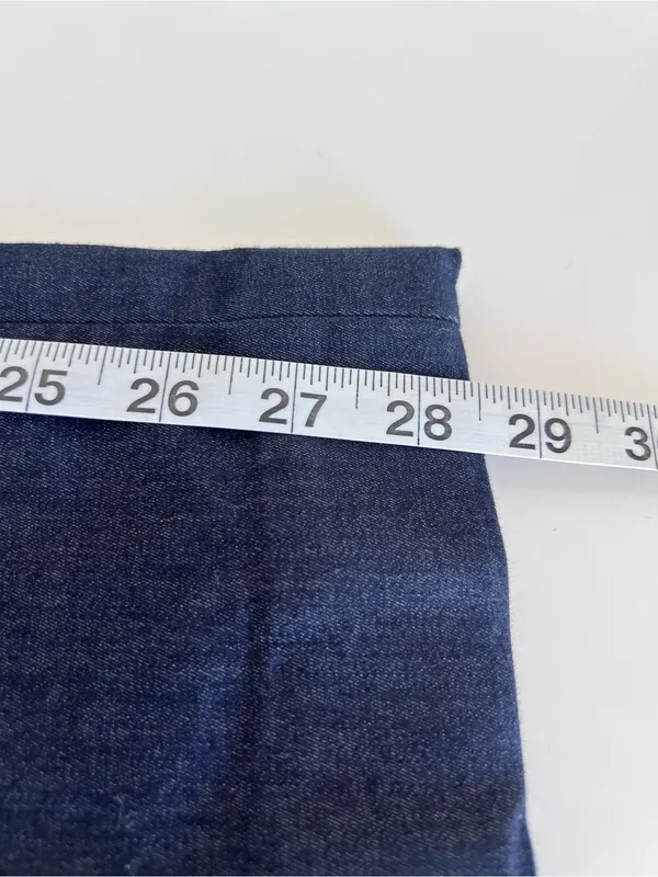 Express Women's Editor Slim Flare Low Rise Stretch Dark Indigo Trousers - Image 10