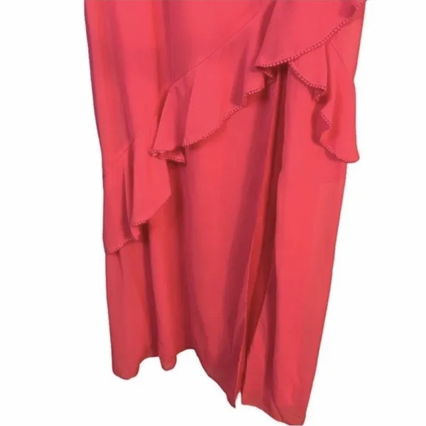 Lulus Pink Ruffled Surplice Maxi Dress - Image 6