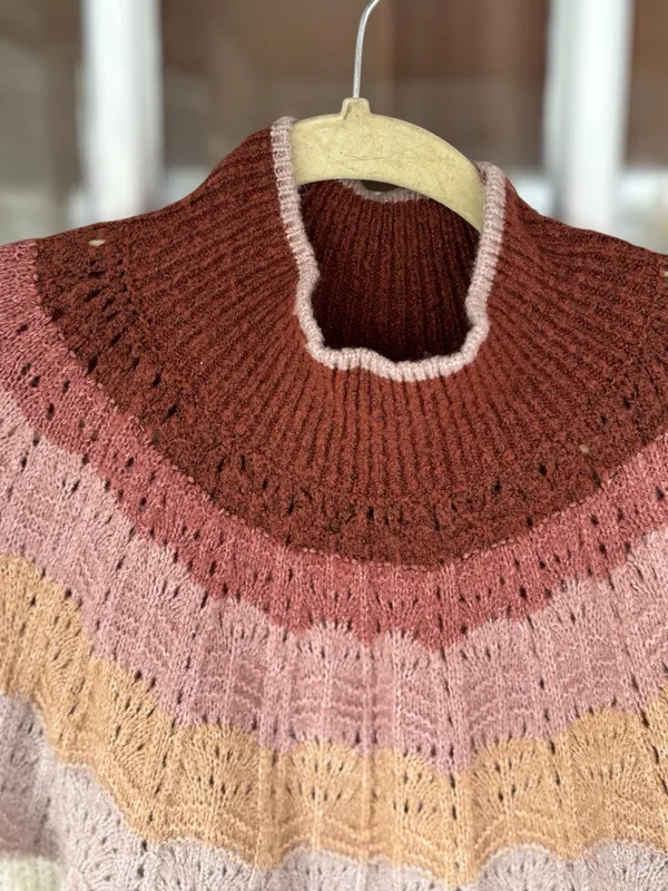 Maurice's Women's XXL Plus Size Ombré Mockneck Pullover Sweater Cozy Fall Chic - Image 9
