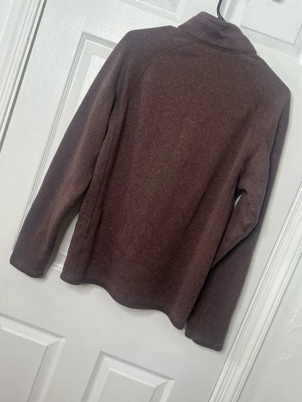 Patagonia Better Sweater 1/4 Zip Pullover Mens Brown Fleece Casual Outdoor Size M - Image 3