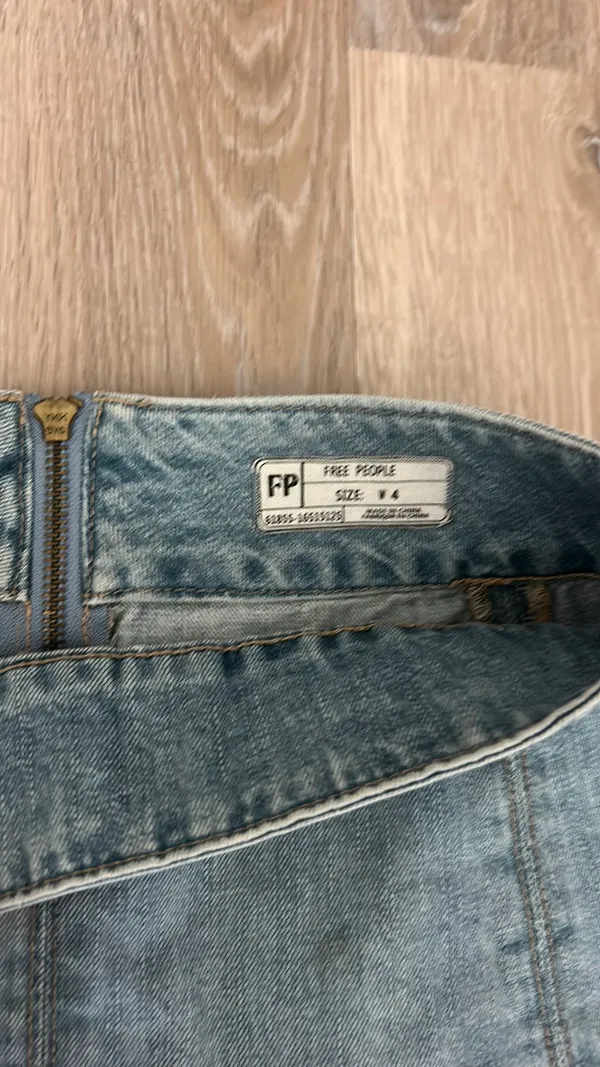 Free People Skirt Mini Denim - Image 2