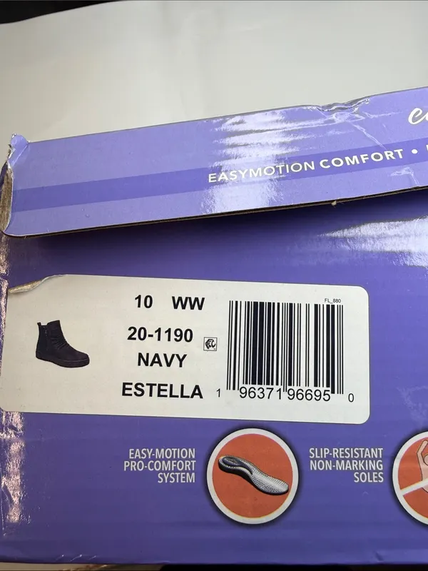 Double Wide Easy Street Estella Slip Resistant Ankle Boots Size 10WW - Image 4