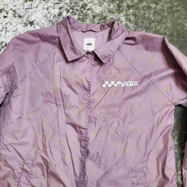 Vans Purple Snap Button Windbreaker‎ Jacket - Image 2