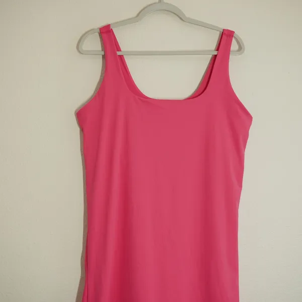 Old Navy Active XL Powersoft Pink Athletic Dress with Built-in Bra and Shorts - Image 2