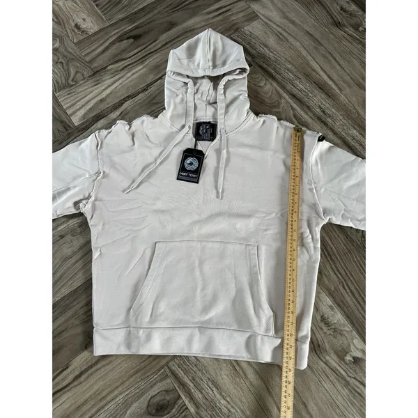 ALPHALETE Women’s Terry Oversized Hoodie - Moonstone,Size XL - Image 4