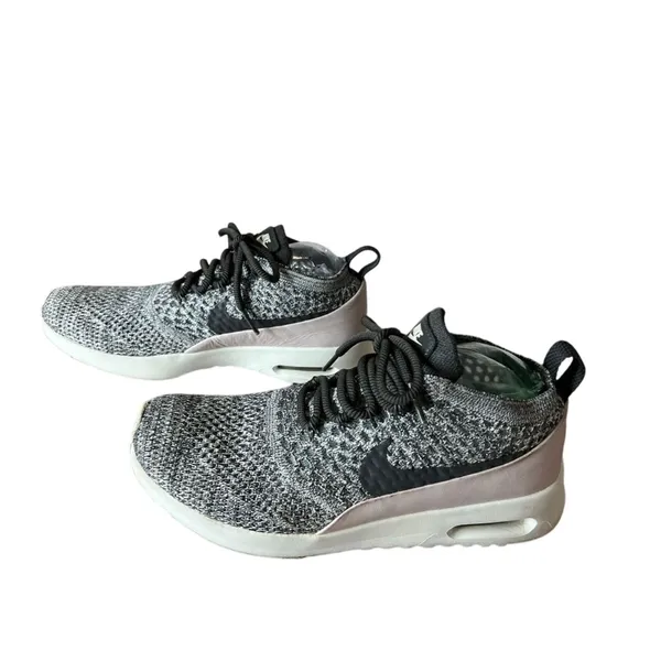 Nike‎ Max Air Thea Ultra Flynet Oreo Sneaker 7 Sock-like Fit Comfort Black Pink - Image 2