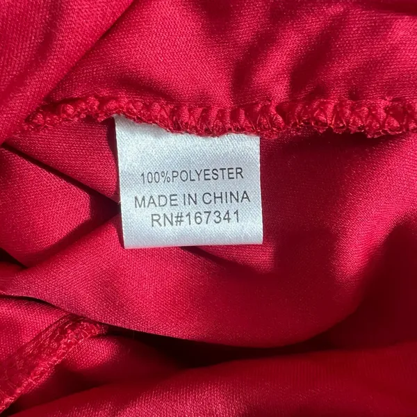 NWT Hello Molly One Shoulder Solid Mini Dress Red Glam Ruched Tulle Size 6 - Image 6