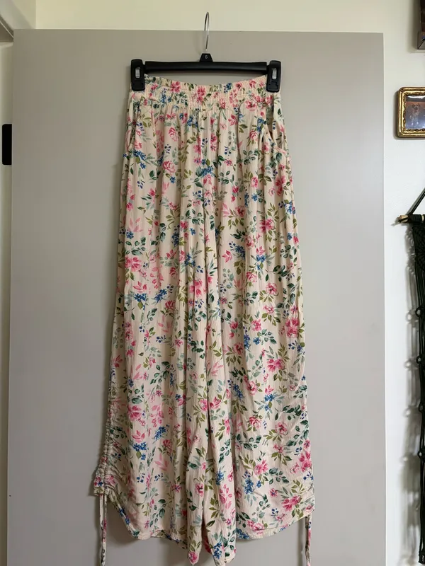 Floral wide leg pants - Image 3