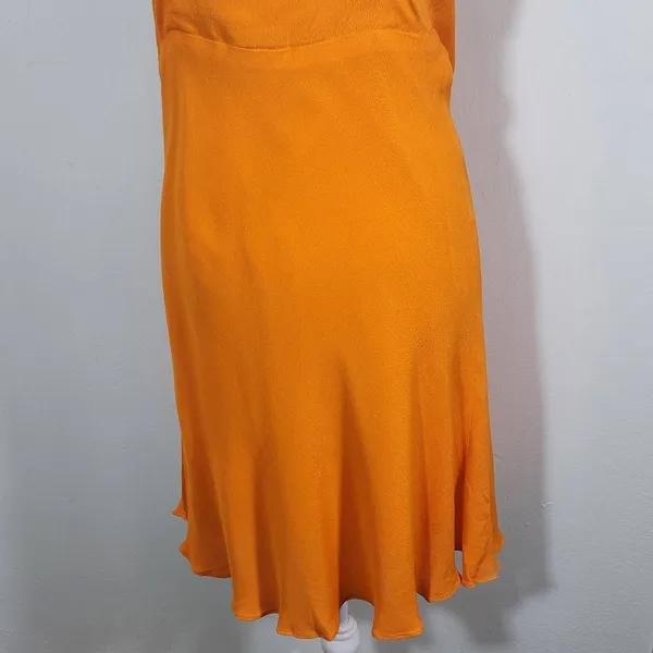 Olivaceous Orange Sundress with Ruched Bust NWT Size Large Orange Slip Dress - Image 5