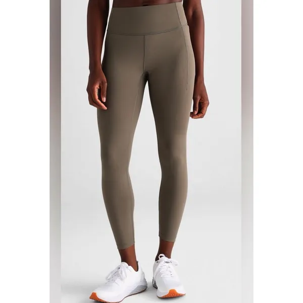Nobull No Bull High Rise Tight Leggings Pants Side Pockets Ankle Crop Womens L - Image 2