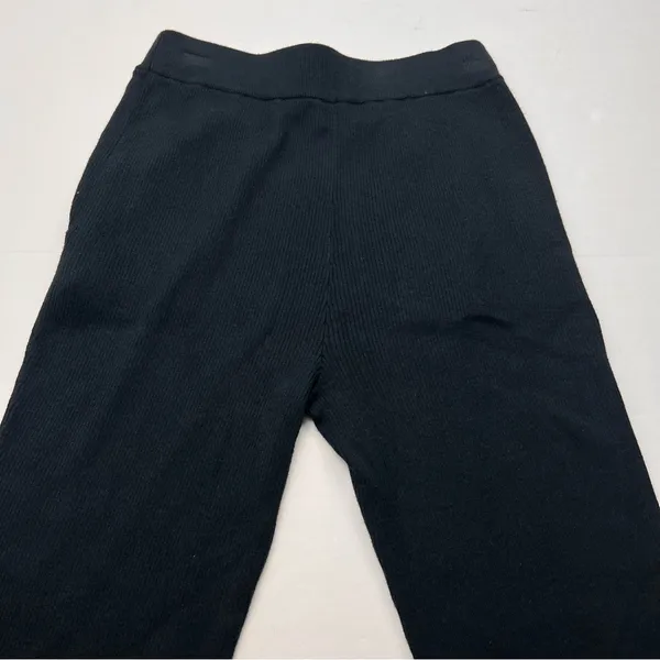Favorite Daughter Cotton Cashmere Blend Ribbed‎ Pants Women Size XS Black Flare - Image 13