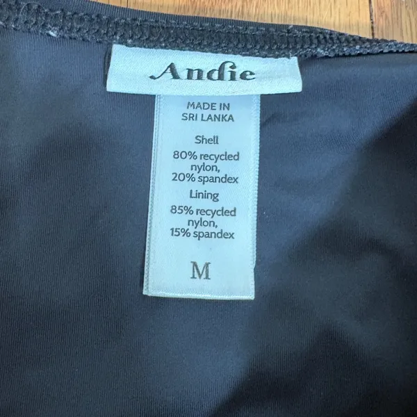 Andie Swim‎ The Malibu One Piece Swimsuit Black size M - Image 4