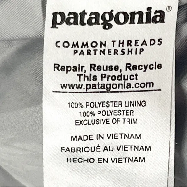 PATAGONIA Gray Los Gatos Full Zipper Pockets Fleece Jacket Small Outdoors Casual - Image 4