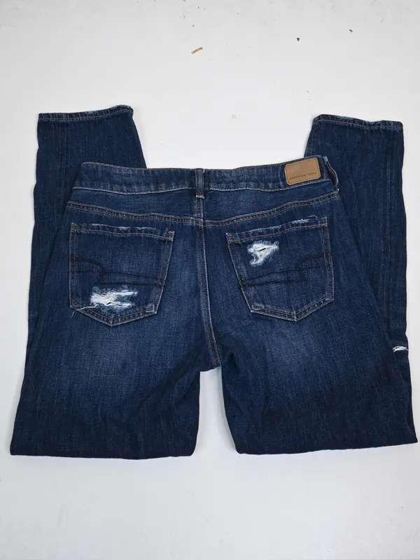 American Eagle Women's 4 Tomgirl Dark Wash Jean - Image 5