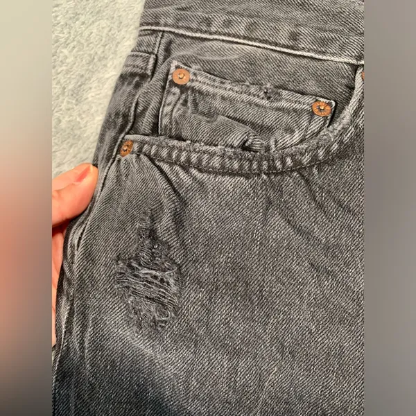 Agolde denim jeans 90’s jean black 27 distressed - Image 6