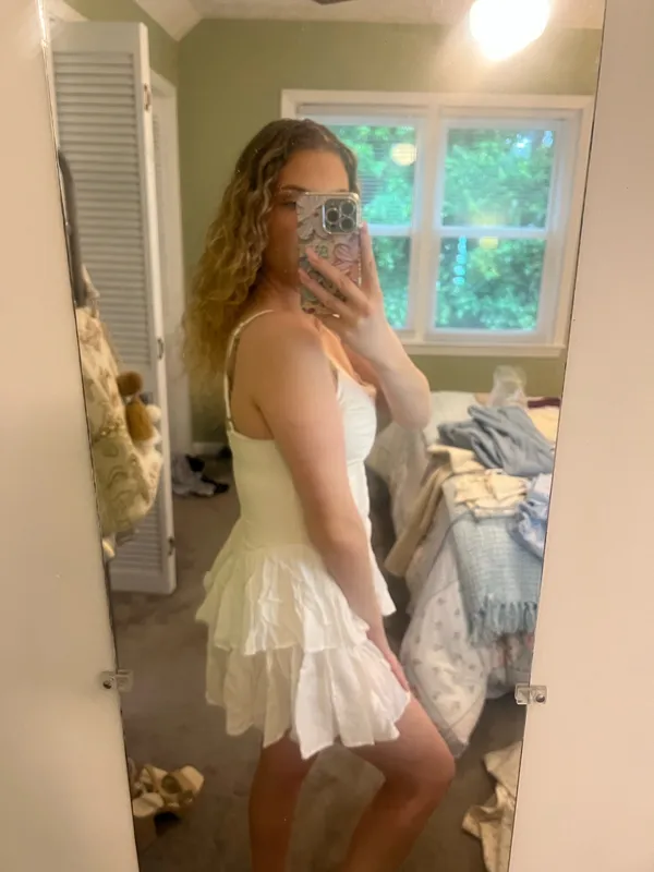 Sky to Moon BRAND NEW white mini dress - Image 4