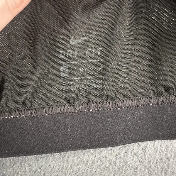 Nike Sports Bra Womens Small Gray‎ Black Dri-FIT Strappy Crossback Athletic - Image 10
