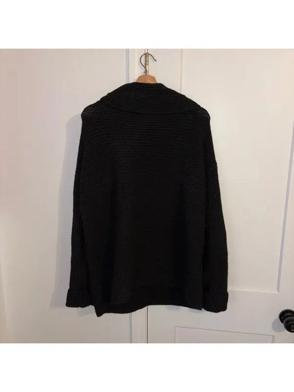 Pilcro By Anthropologie $158 Woman’s S Oversized Black Knit Pullover Sweater - Image 4