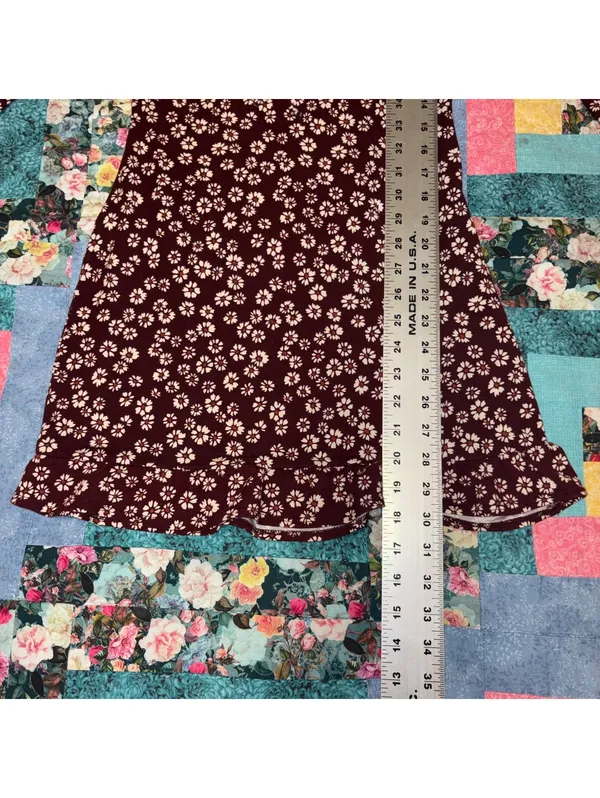 Reformation $128 Angeline Woman’s Small Floral Long Sleeve Mini Dress - Image 10