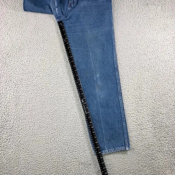 Vtg Wrangler Straight Leg Jeans Women 14 High Rise USA‎ Made 70s 80s Sustainable - Image 6