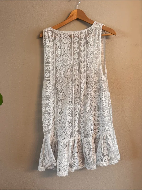 FREE‎ PEOPLE Olivia Sheer Lace Tunic - Image 4
