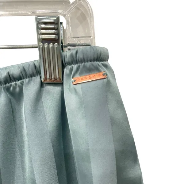 Danskin Blue Silky Stripe Tank Top Short Pajama Sleep Set Size XL - Image 3