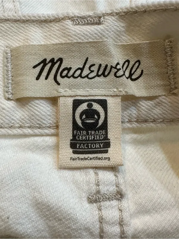 Madewell‎ The '90s Mid-Length Jean Short in Vintage Canvas: Button Front Size 25 - Image 11