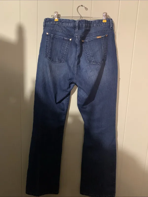 Jennifer Lopez Dark Blue Flare Jeans - Image 5