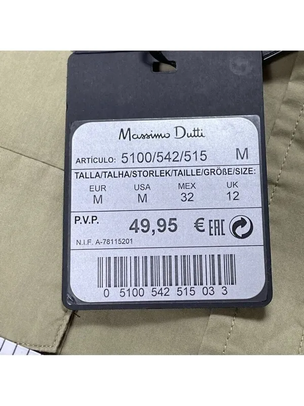 NWT MASSIMO DUTTI - 100% cotton Utility shirt M Academia Minimalist Quiet Luxury - Image 10
