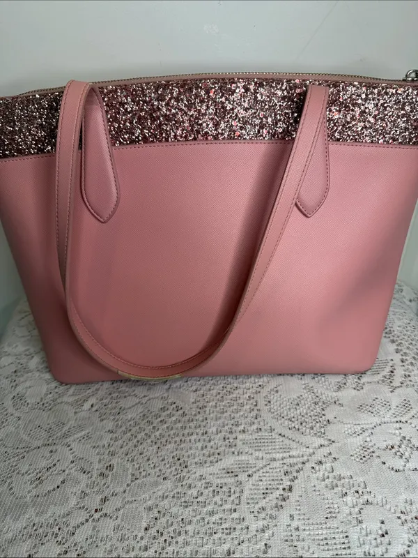 Kate Spade pink glitter trim shoulder bag - Image 4