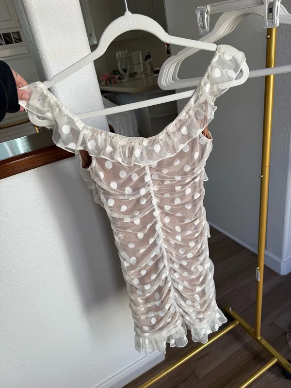 Majorelle lace mini dress - Image 3