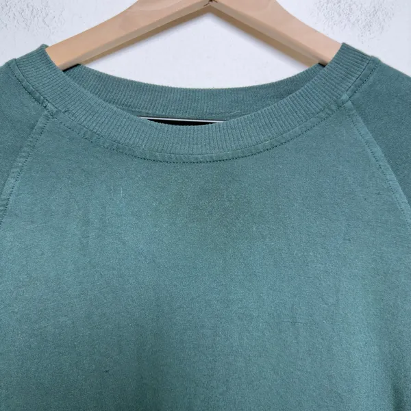 LAKE Women Pajama Top Small Green Modal Long Sleeve Raglan Sweatshirt‎ Lounge - Image 7