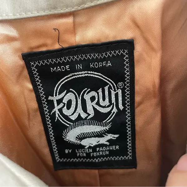 FoxRun by Lucien Padawer Vintage Trench Coat Beige Khaki Long Double Breasted 12 - Image 10