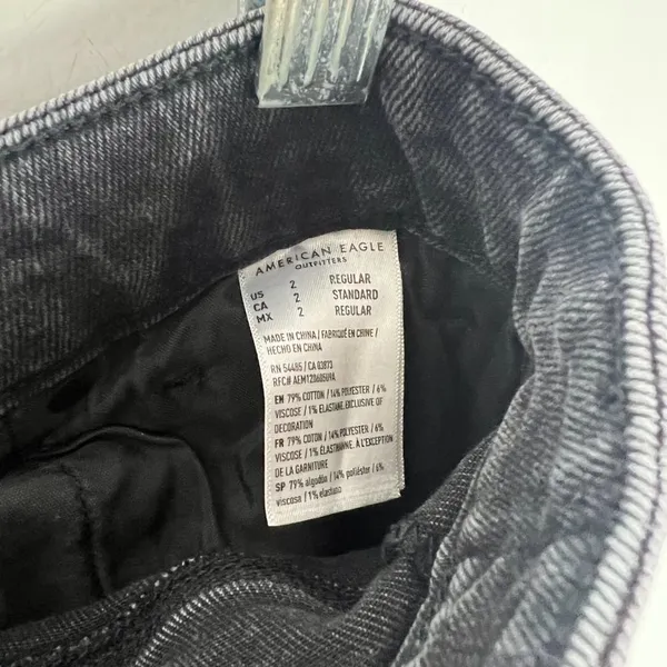 Stretch Mom Jean Black Wash Size 2 EUC T2788 - Image 10