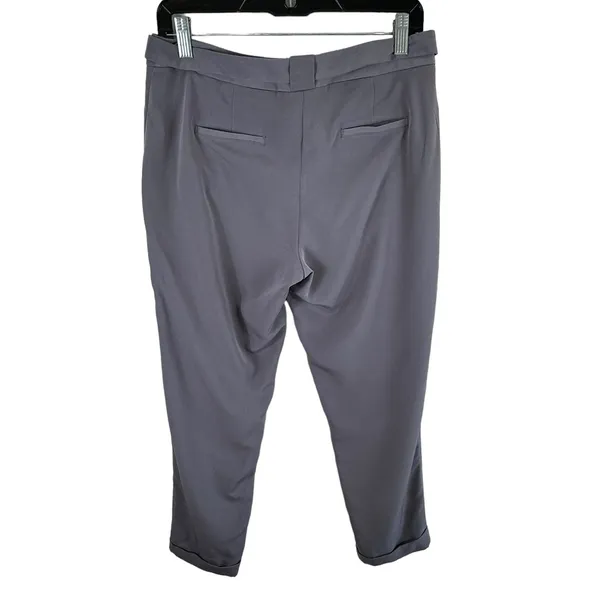 LC Lauren Conrad Lightweight Mauve Ankle‎ Fit Mid Rise Bow Belt Pants Size 6 - Image 2