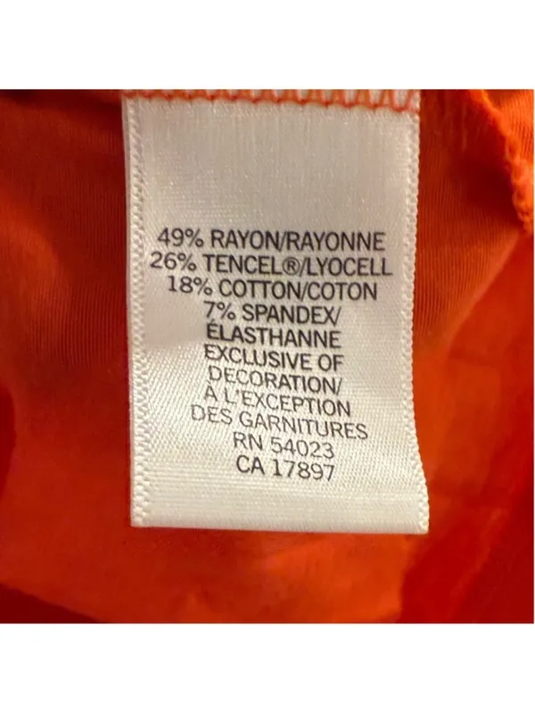 Banana Republic Orange Sleeveless Top Medium - Image 7
