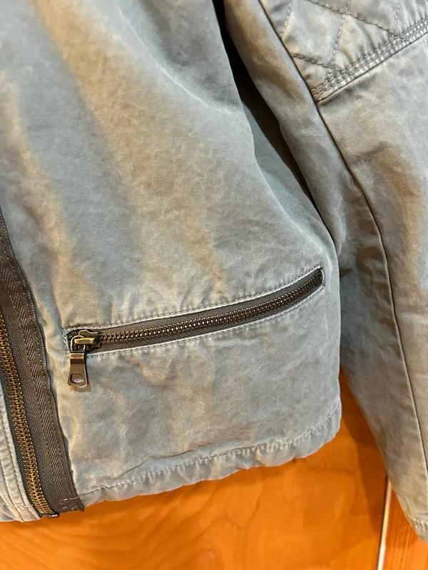 Women’s Gap quilted Canvas Moto Jacket Size 12 - Image 2