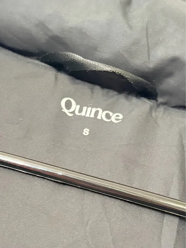 Quince Black Hooded Puffer Jacket Women’s S Quilted Winter Coat Outdoor Travel Gorpcore - Image 5