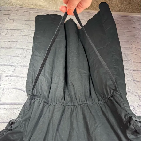 Converse solid black casual dress vneck women’s size large‎ - Image 6