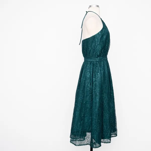 Dress‎ the Population. New! Green Lace Halter Midi Dress. - Image 5