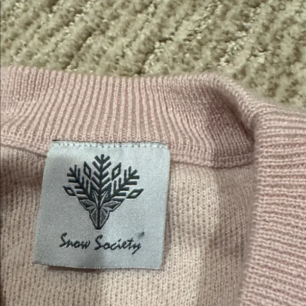 Snow Society Pink Sweater - Image 2