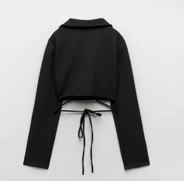 ZARA Textured Top Black Medium (New with Tag) - Image 3