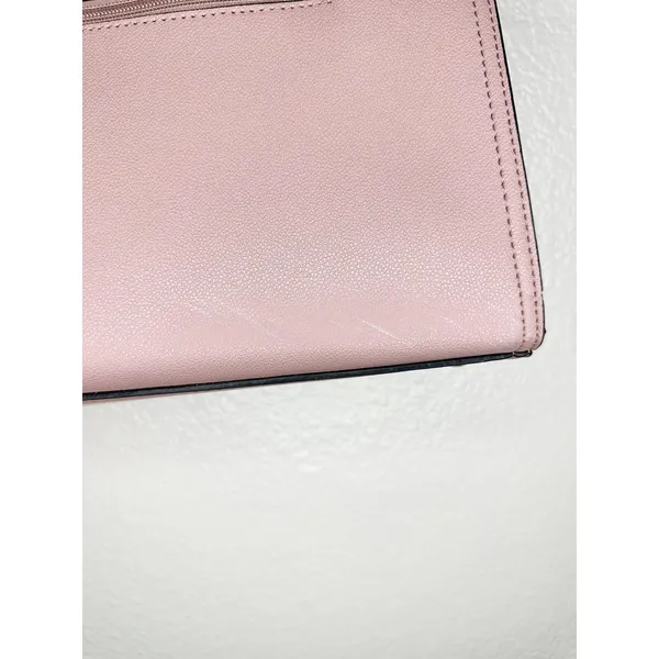Gramercy & Grand Satchel Bag Womens Medium Pink Faux Leather Vegan Zip Purse - Image 5