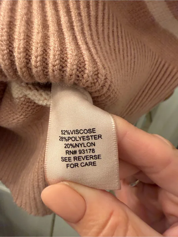 Philosophy Striped Crewneck Sweater in Blush and Cream - Image 5