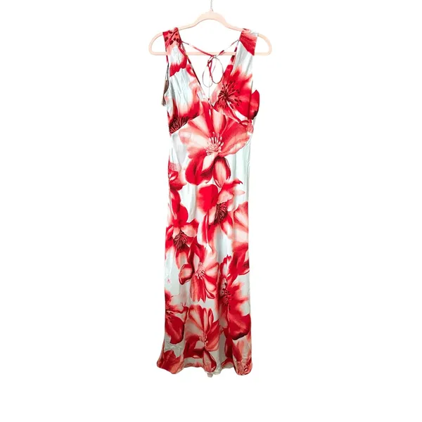 SUMMER AWAY Floral Maxi Dress Corallo Floral S/4 NEW NWT - Image 4