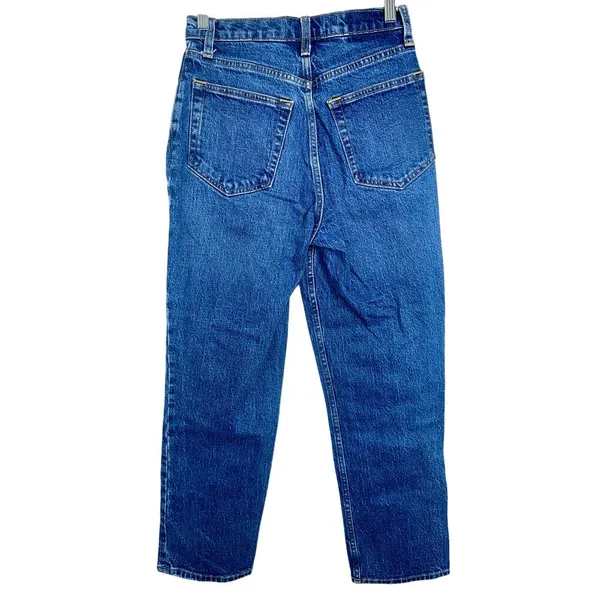 Abercrombie & Fitch Curve Love 90s Straight Ultra High Rise Blue Jeans Size 26 2 - Image 2