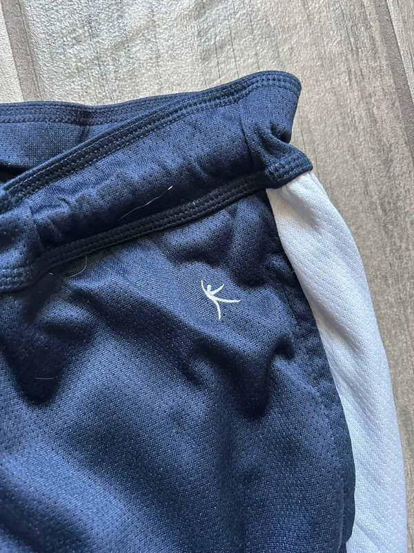 Danskin Now Navy Track Joggers with White Side Stripes - Image 3